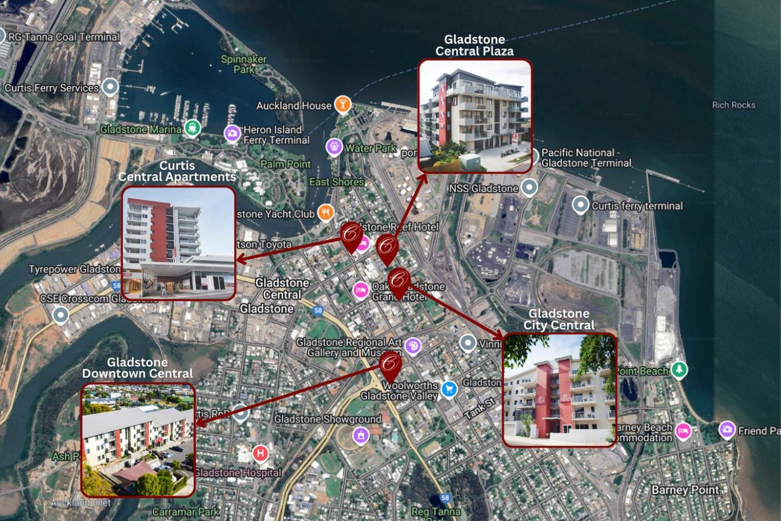 Gladstone Downtown Central Apartment Hotel Official Eksteriør billede
